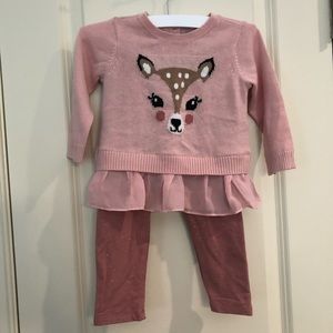 The Children’s place sweater and legging set